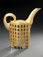 Gold Architectural Teapot by Jose Chardiet