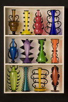 Colored Vessel Display by Dante Marioni