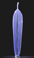 Purple and Green Standing Leaf by Dante Marioni