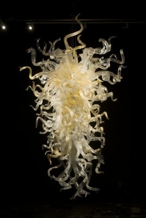 <i>Clear and Gold Chandelier, 2008</i>