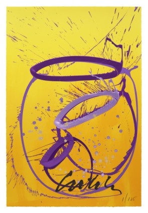 <i>Violet Trilogy Serigraph</i><br />© Chihuly Studio