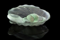 Aden Green Seaform Set with Slate Lip Wraps, 2014 by Dale Chihuly