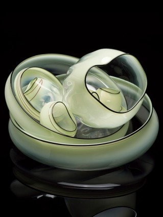 <i>Slate Olive Basket Set<br />with Black Lip Wraps,</i> 2001