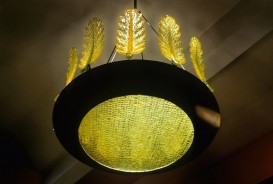 Green Leaf Chandelier