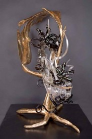 Arboreal Mudra: Bronze, Stainless Steel, Glass