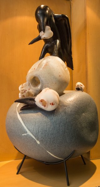 William Morris Raven with Skulls